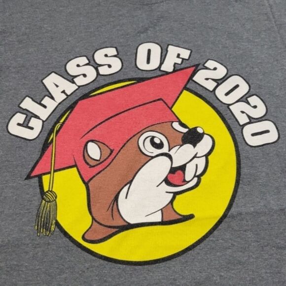 Buc-ee's Shirt Size Small S Buc-ee's Class Of 2020 Graphic Print T-Shirt Bucee's - Picture 4 of 7